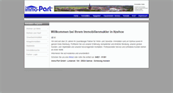 Desktop Screenshot of immobilien-parthun-itzehoe.de