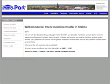 Tablet Screenshot of immobilien-parthun-itzehoe.de